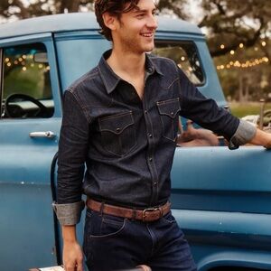 Tecovas Denim Pearl Snap Shirt